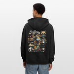 Tritonan, Kaffee, 1st | Freshhood, Oversized Unisex Hoodie - Anthrazit