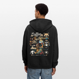 Tritonan, Kaffee, 1st | Freshhood, Oversized Unisex Hoodie - Anthrazit