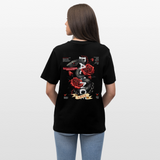 Hephani, Schlange, 1st | Essential, Relaxed Fit Unisex Bio T-Shirt - Schwarz