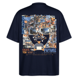 Sakhr, Informatik, 1st | Blaster, Oversize Bio T-Shirt, Unisex - Navy