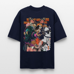 Qareen, Sonnenbrille, 1st | Blaster, Oversize Bio T-Shirt, Unisex - Navy