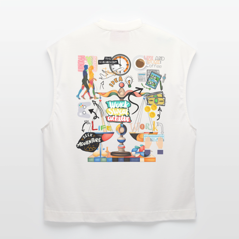 Nytheris, Waage, 1st | Heavyweight Oversized Bio Tank Top, Unisex - OFF WHITE