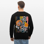 Aresia, Zebra, 1st | Roller, Unisex Bio-Sweatshirt - Schwarz