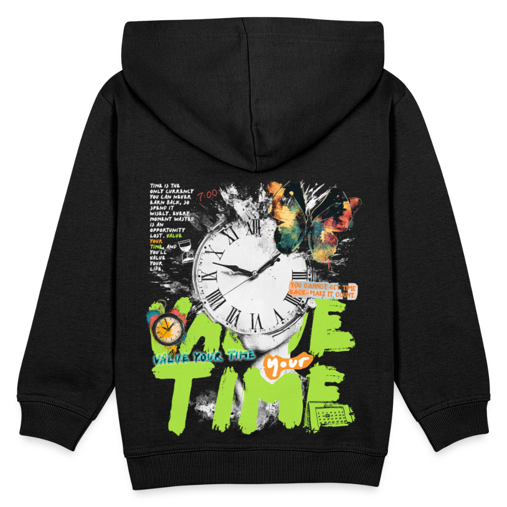 Ifrit, Uhr, 1st | Kinder Hoodie - Schwarz