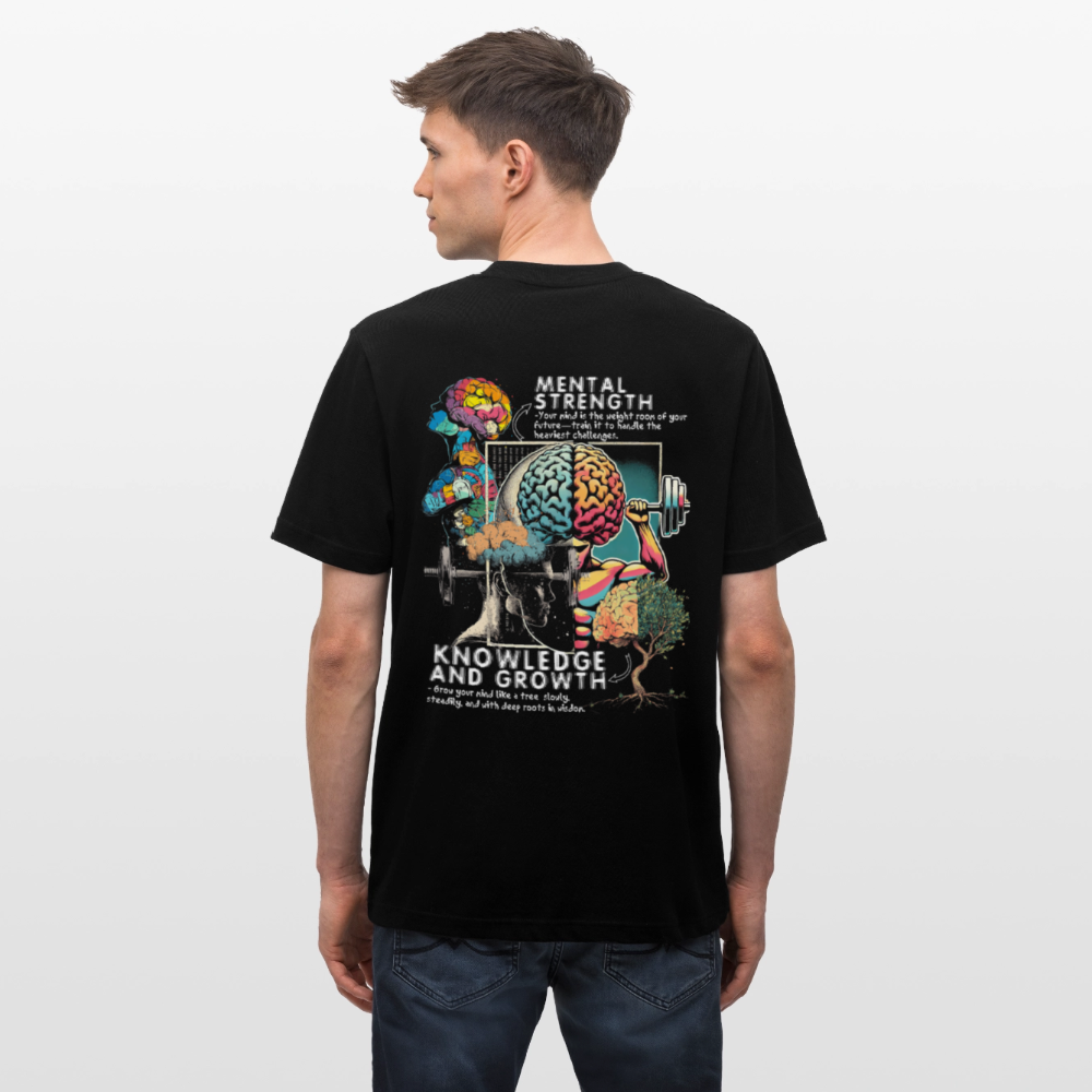 Selenian, Fitness, 1st | Essential, Relaxed Fit Unisex Bio T-Shirt - Schwarz