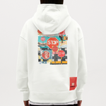 Solvarion, Stopp, 1st | Heavyweight Oversized Bio Hoodie, Unisex - OFF WHITE