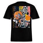 Aresia, Zebra, 1st | Essential, Relaxed Fit Unisex Bio T-Shirt - Schwarz