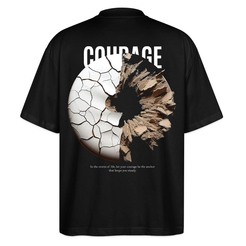 Şêwqî, Donut, 1st | Blaster, Oversize Bio T-Shirt, Unisex - Schwarz