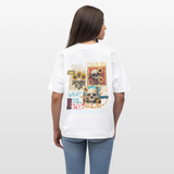 Odysseus2, Totenköpfe, 1st | Blaster, Oversize Bio T-Shirt, Unisex - Weiß