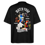 Dewrês, Frau, 1st | Blaster, Oversize Bio T-Shirt, Unisex - Schwarz