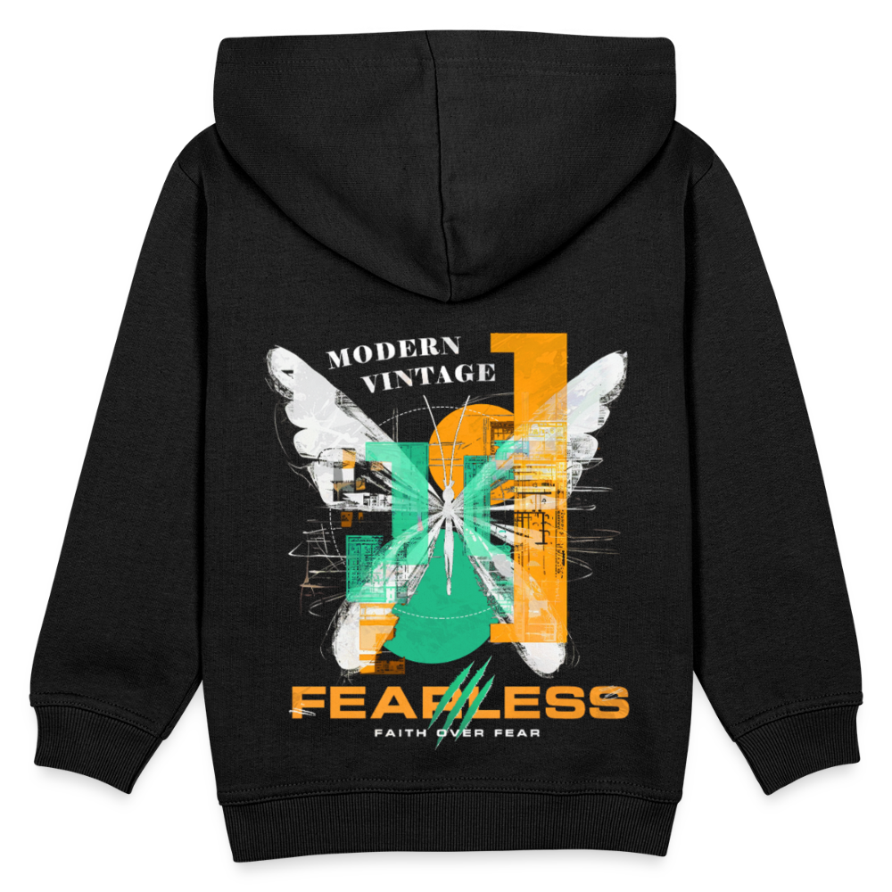 Azazîl, Schmetterling, 1st | Kinder Hoodie - Schwarz