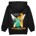 Azazîl, Schmetterling, 1st | Kinder Hoodie - Schwarz