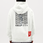 Tiberion, Rose, 1st | Heavyweight Oversized Bio Hoodie, Unisex - OFF WHITE