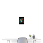 Irise, Leopard, 1st | Poster 20x30 cm - Weiß