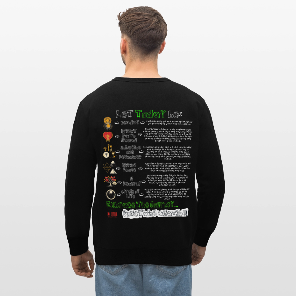 Astraeian, Symbole, 1st | Roller, Unisex Bio-Sweatshirt - Schwarz