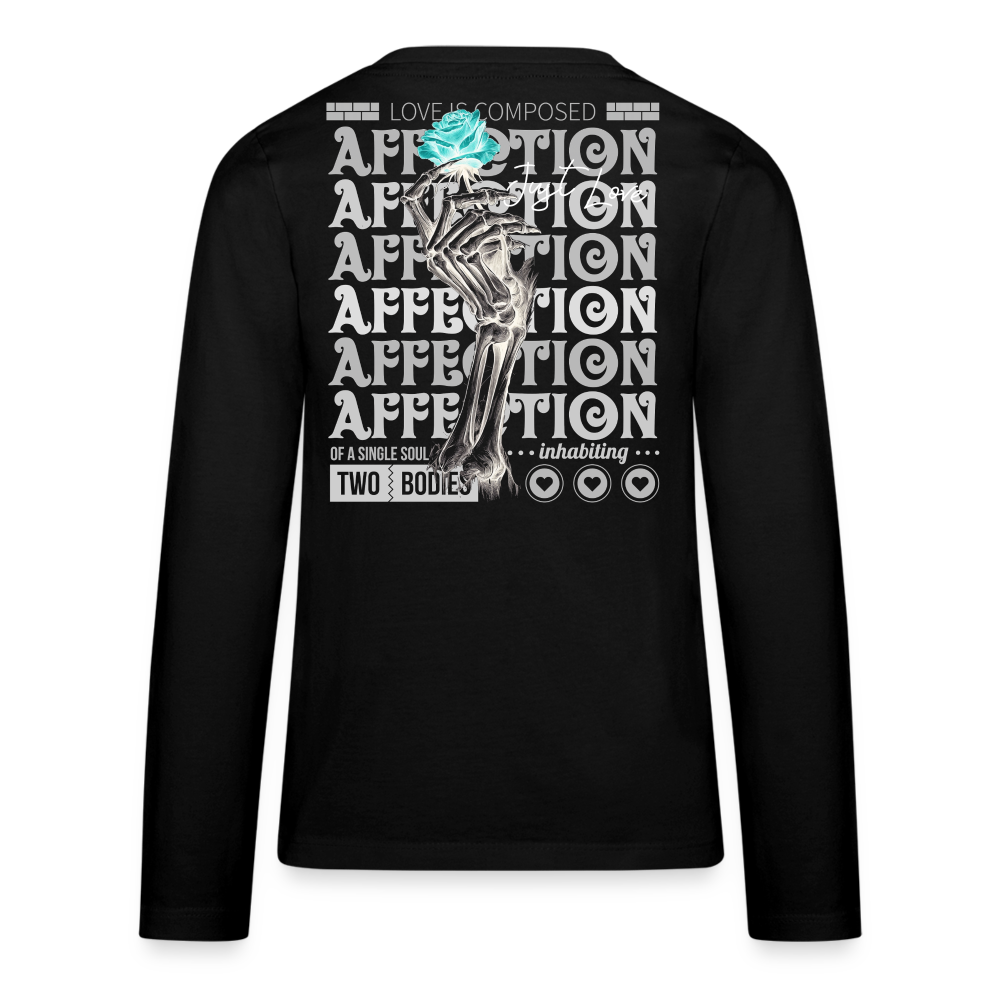 Hestian, Rose, 1st | Teenager Langarmshirt - Schwarz