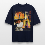 Morian, Leuchtturm, 1st | Blaster, Oversize Bio T-Shirt, Unisex - Navy