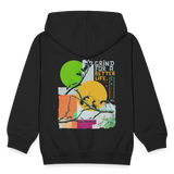 Draganis, Ameisen, 1st | Kinder Zip Hoodie - Schwarz