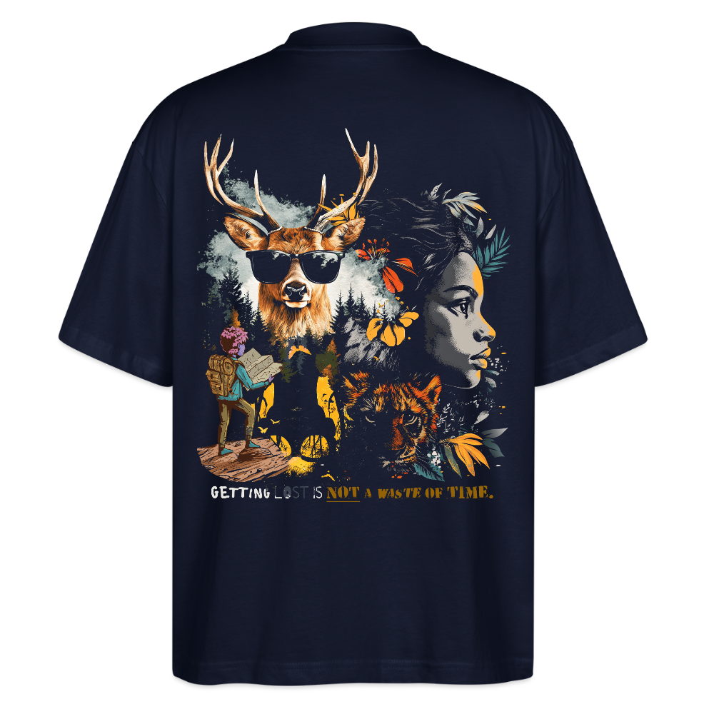 Orphean, Reh, 1st | Blaster, Oversize Bio T-Shirt, Unisex - Navy