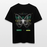 Hesinkar, Schmetterling, 1st | Essential, Relaxed Fit Unisex Bio T-Shirt - Schwarz