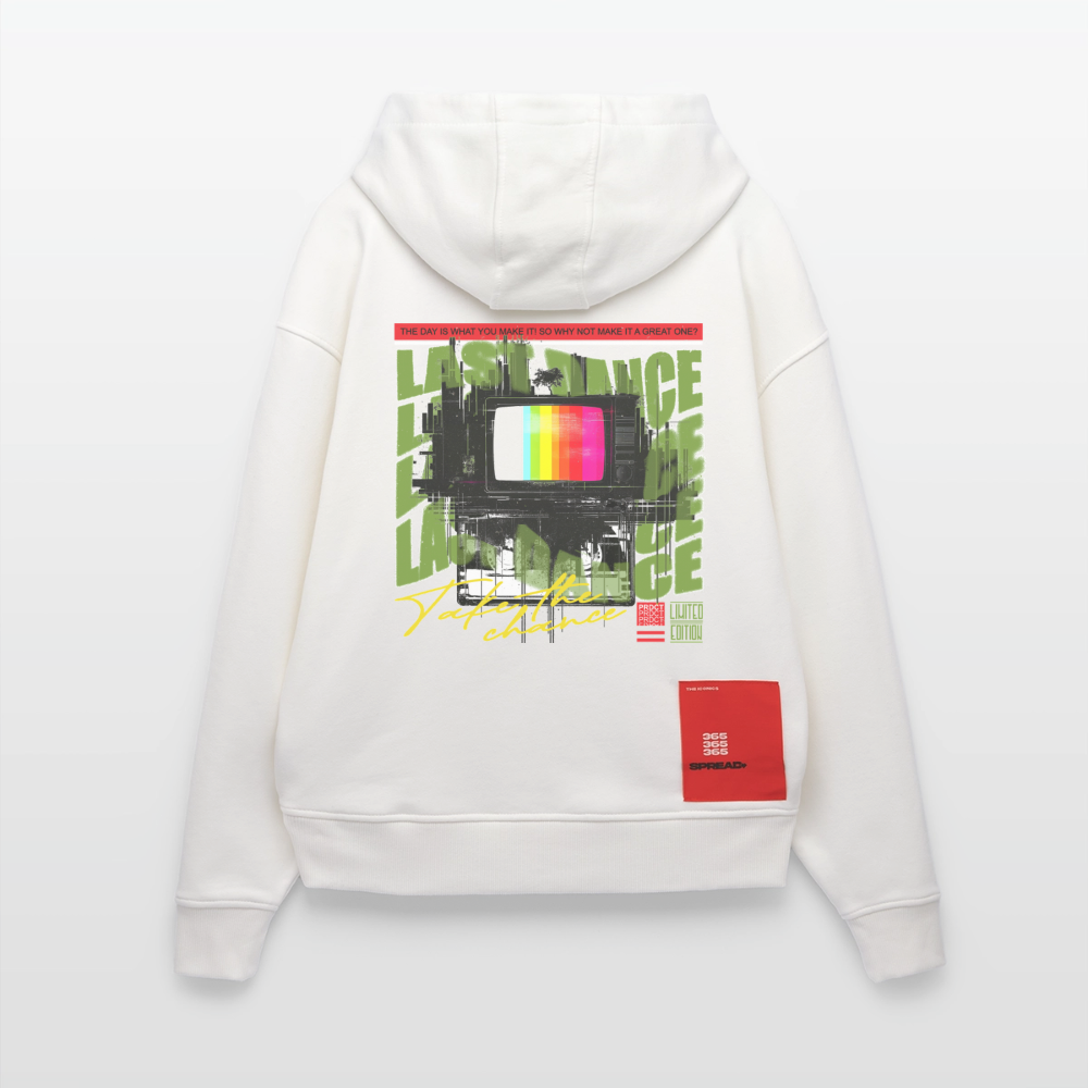 Oblivionis, Fernseher, 1st | Heavyweight Oversized Bio Hoodie, Unisex - OFF WHITE