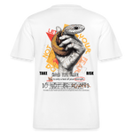 Eldamar, Schlange, 1st | Essential, Relaxed Fit Unisex Bio T-Shirt - Weiß