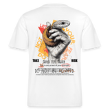 Eldamar, Schlange, 1st | Essential, Relaxed Fit Unisex Bio T-Shirt - Weiß