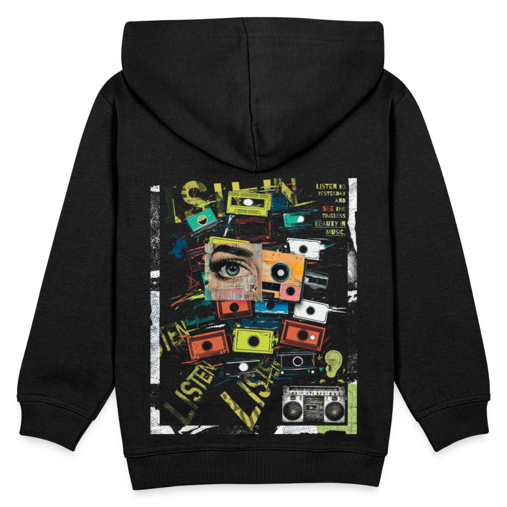 Shahzada, Kassetten, 1st | Kinder Hoodie - Schwarz