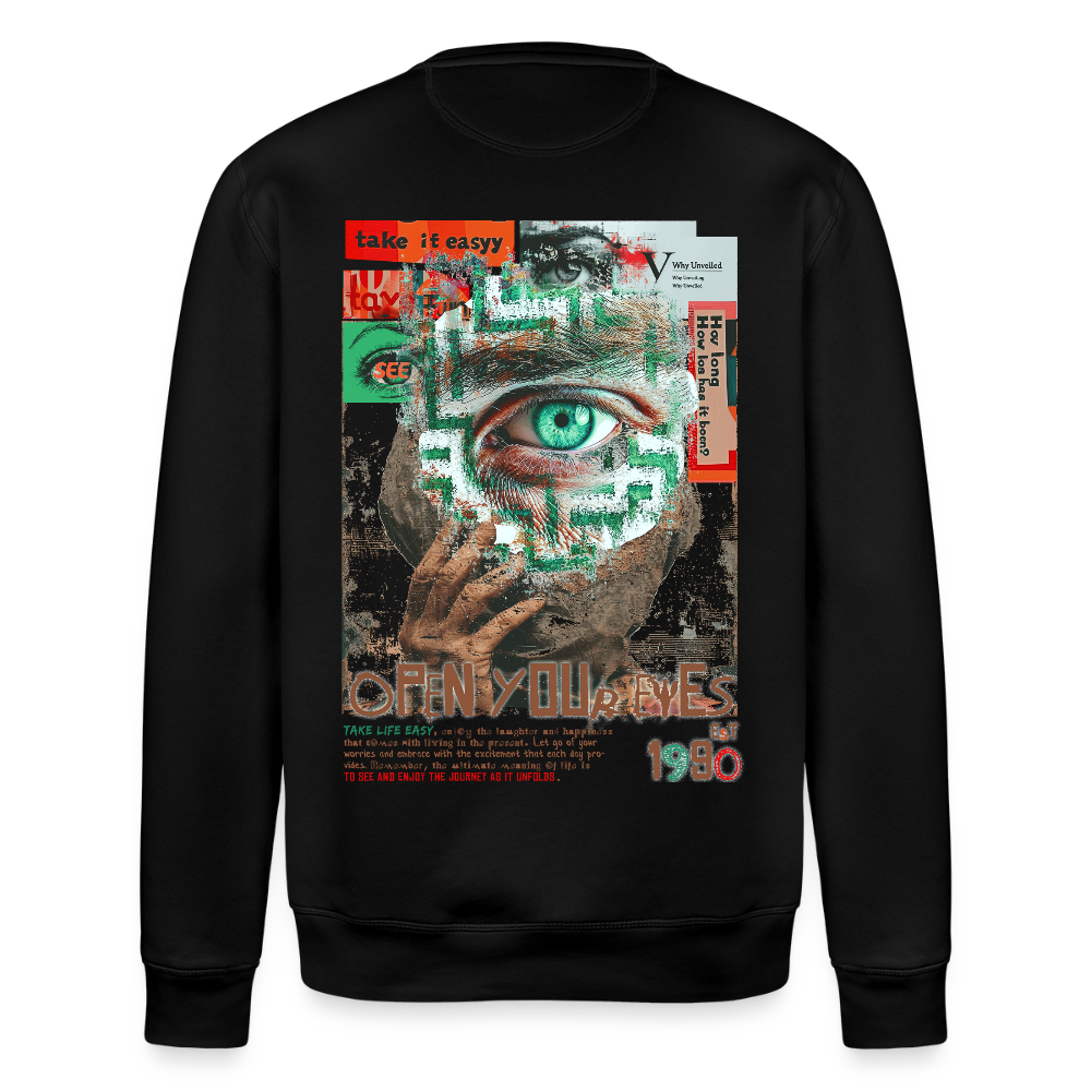 Artemis, Fantasie, 1st | Roller, Unisex Bio-Sweatshirt - Schwarz