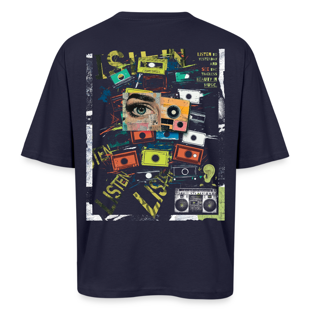 Orphean, Reh, 1st | Breezy, Oversized Unisex T-Shirt - Navy