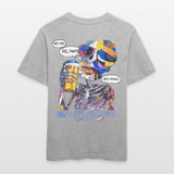 Vorthalos, Skelet, 1st | Essential, Relaxed Fit Unisex Bio T-Shirt - Grau meliert