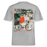 Eldrathis, Fahrrad, 1st | Essential, Relaxed Fit Unisex Bio T-Shirt - Grau meliert