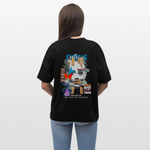 Nerthus, Gesicht, 1st | Blaster, Oversize Bio T-Shirt, Unisex - Schwarz