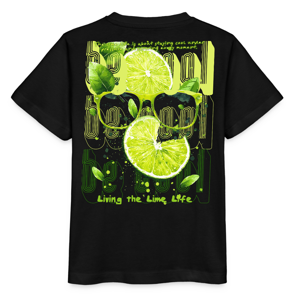 Kali, Limette, 1st | Kinder Bio T-Shirt - Schwarz
