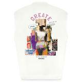 Andromion, Statue, 1st | Heavyweight Oversized Bio Tank Top, Unisex - OFF WHITE
