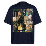 Xantherion2, Schildkröte, 1st | Blaster, Oversize Bio T-Shirt, Unisex - Navy