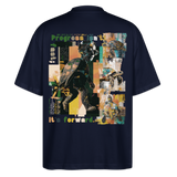 Xantherion2, Schildkröte, 1st | Blaster, Oversize Bio T-Shirt, Unisex - Navy