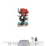 Titanis, Totenkopf, 1st | Poster 60x90 cm - Weiß