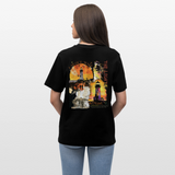 Morian, Leuchtturm, 1st | Essential, Relaxed Fit Unisex Bio T-Shirt - Schwarz