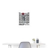 Tiberion, Rose, 1st | Poster 40x60 cm - Weiß