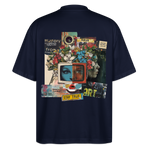 Baranê, Fernseher, 1st | Blaster, Oversize Bio T-Shirt, Unisex - Navy