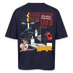 Athenia, Kerze, 1st | Breezy, Oversized Unisex T-Shirt - Navy