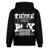 Nyxan, Gehirn, 1st | Cruiser, Unisex Bio-Hoodie - Schwarz