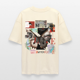Zentharior, Schmetterling, 1st | Blaster, Oversize Bio T-Shirt, Unisex - Weißgrau