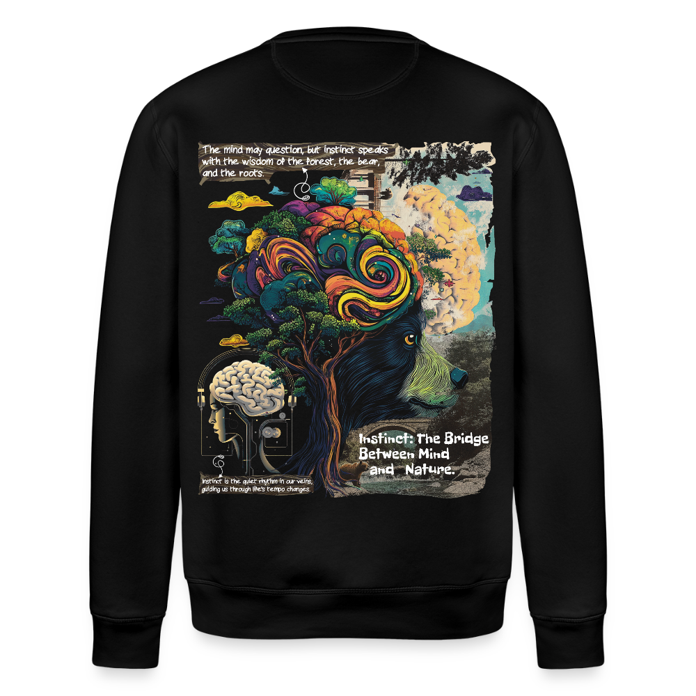 Aphroan, Bär, 1st | Roller, Unisex Bio-Sweatshirt - Schwarz