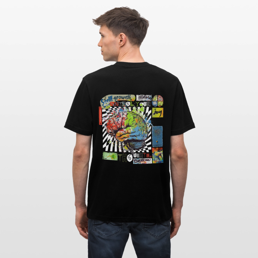 Apollon, Gehirn, 1st | Essential, Relaxed Fit Unisex Bio T-Shirt - Schwarz