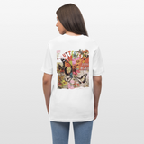 Azaroth, Schmetterling, 1st | Essential, Relaxed Fit Unisex Bio T-Shirt - Weiß
