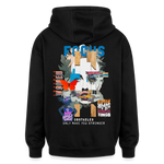 Nerthus, Gesicht, 1st | Freshhood, Oversized Unisex Hoodie - Schwarz