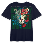 Irise, Leopard, 1st | Teenager Bio T-Shirt - Navy