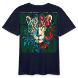 Irise, Leopard, 1st | Teenager Bio T-Shirt - Navy